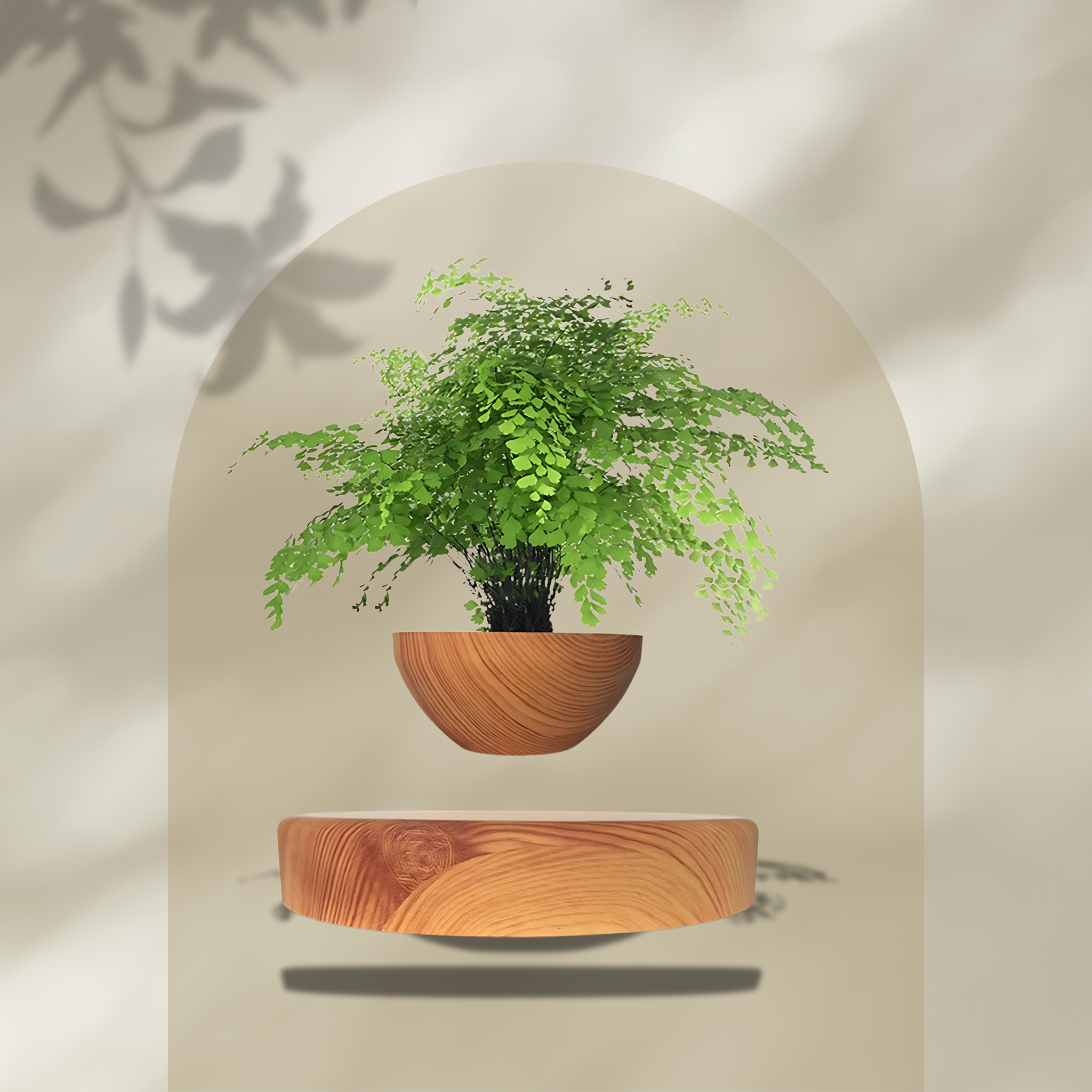 Levitating Air Bonsai Pot with Magnetic Suspension - Floating Flower Planter for Home Decor